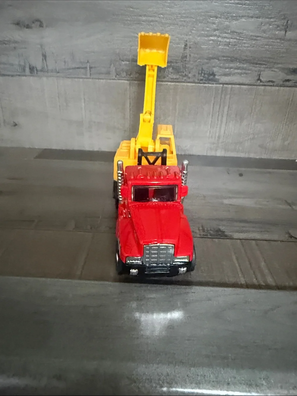Kinsmart Kids Construction & Fire Truck Playset - Blue, Red, Yellow